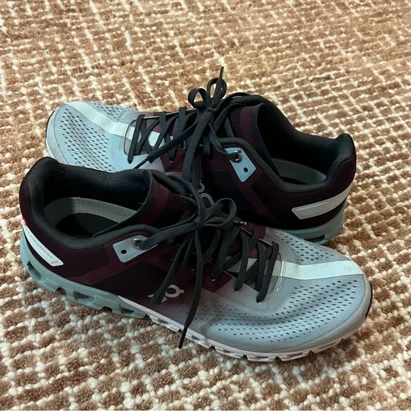 On Running Athletic Shoes - Black and Gray - Picture 1 of 3